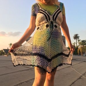 Beautiful knit crochet dress